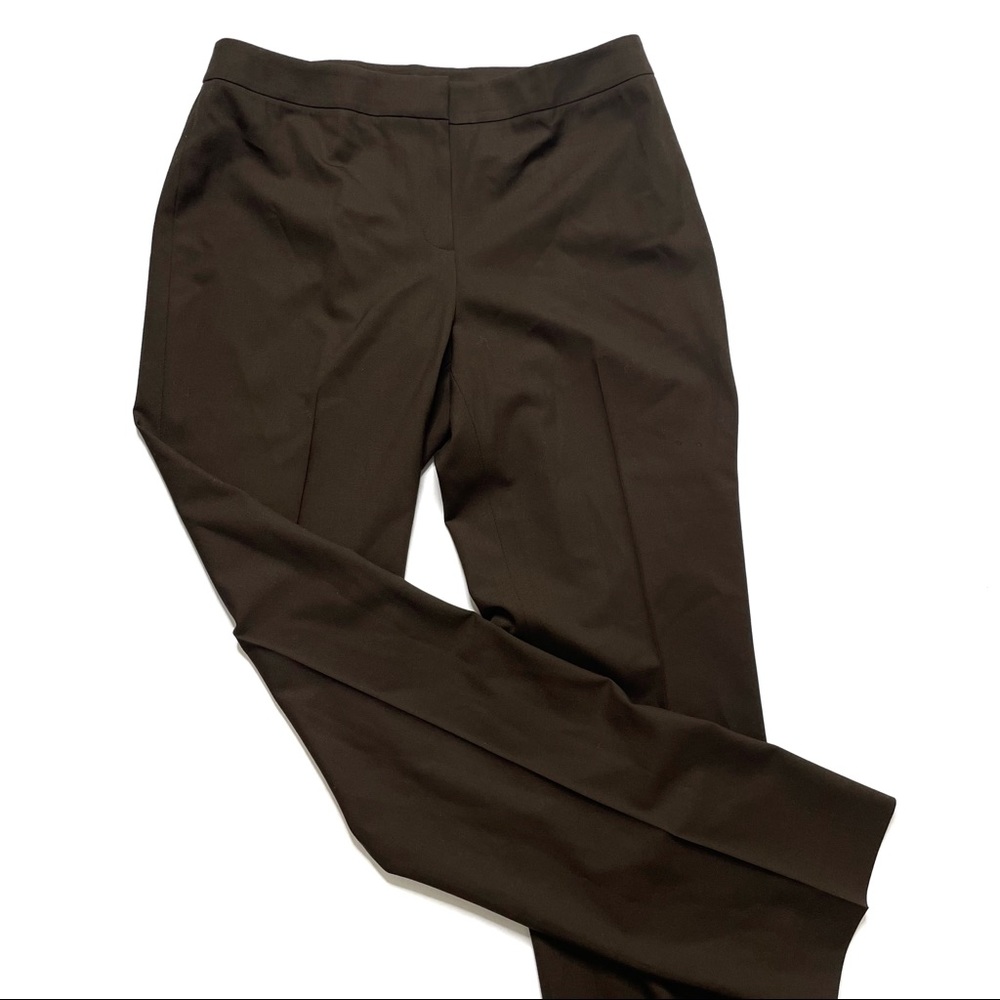 Lafayette 148 Wool Wide Leg Pants brown work pants